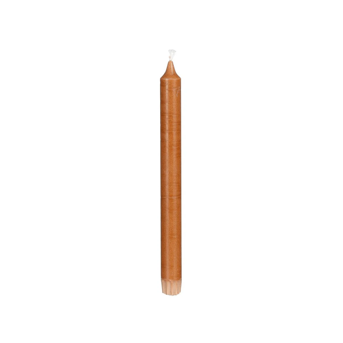 Stearin Single Dinner Candle 25cm Brown