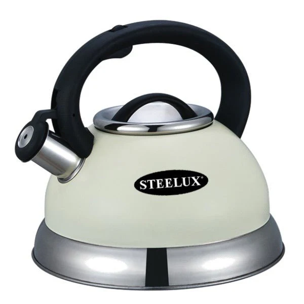 Steelex Cream Whistling Kettle 2.7lt