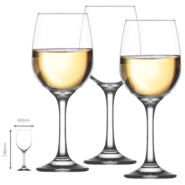 Steelex Glassware White Wine 28cl Glass Set 4 - Image 2