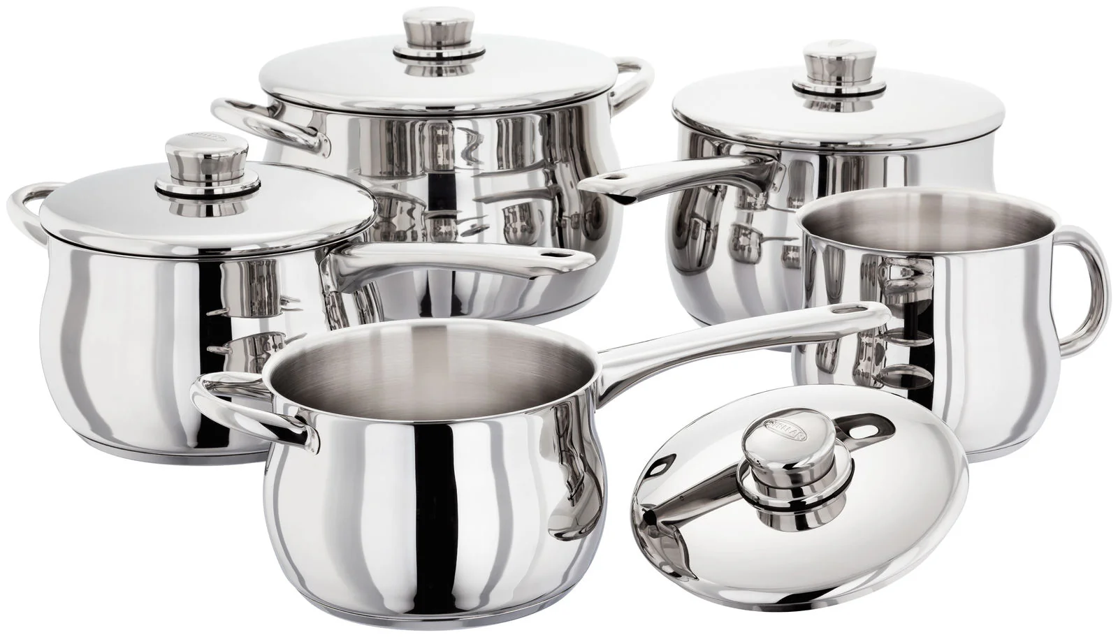 Stellar 1000 5pc Saucepan Set S1F4B