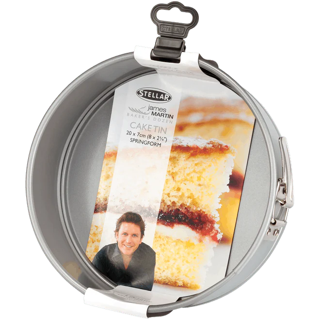 Stellar James Martin, Bakers Collection 8"/20cm Round Cake Tin, Springform, Non-Stick