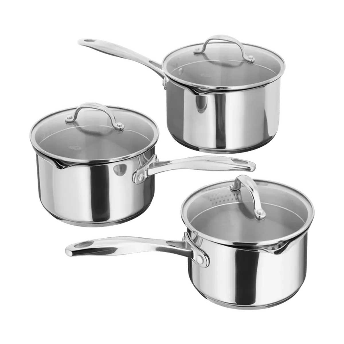 Stellar S7A1D 7000 3 Piece Draining Saucepan Set