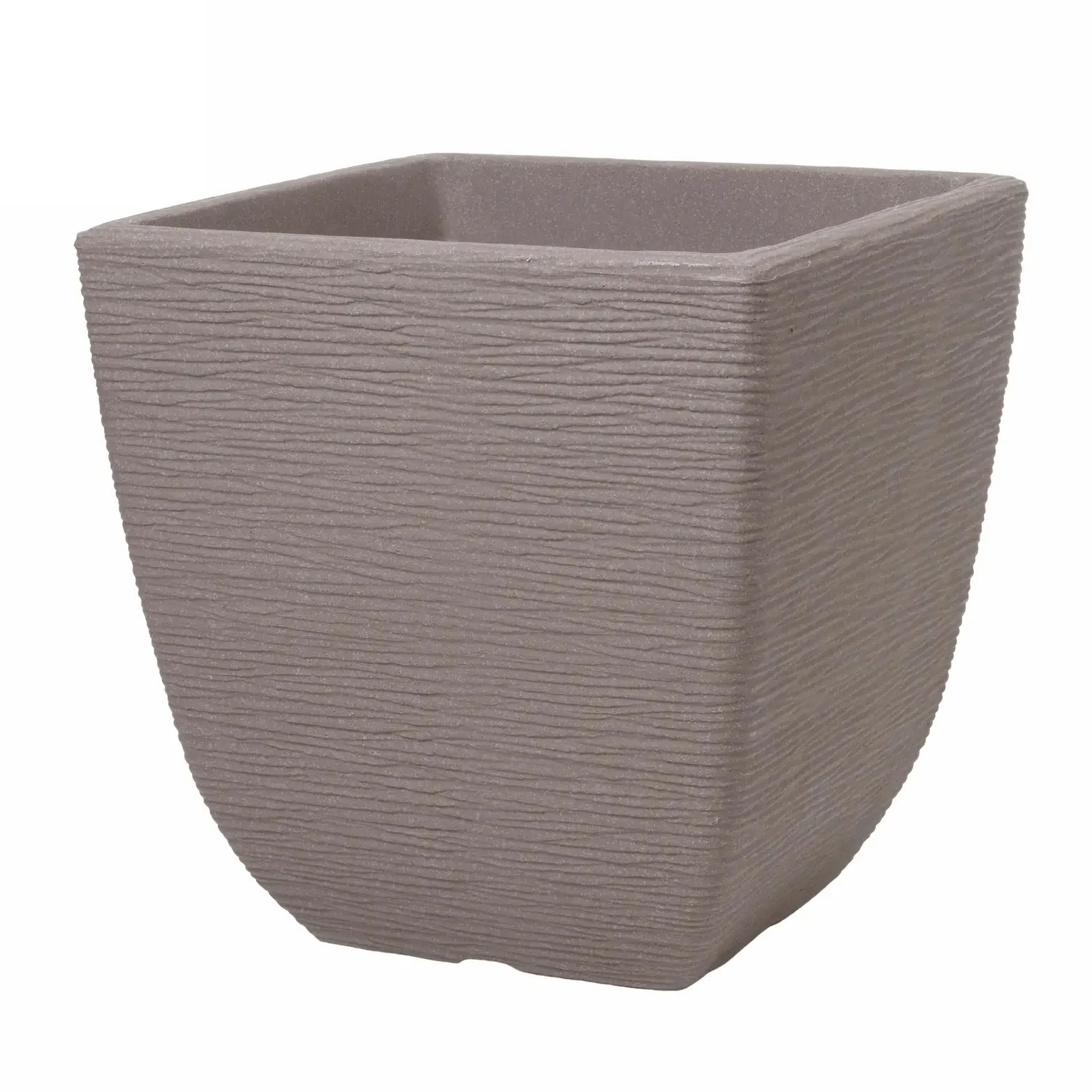 Stewart Cotswold Dark Brown Square Planter 38cm