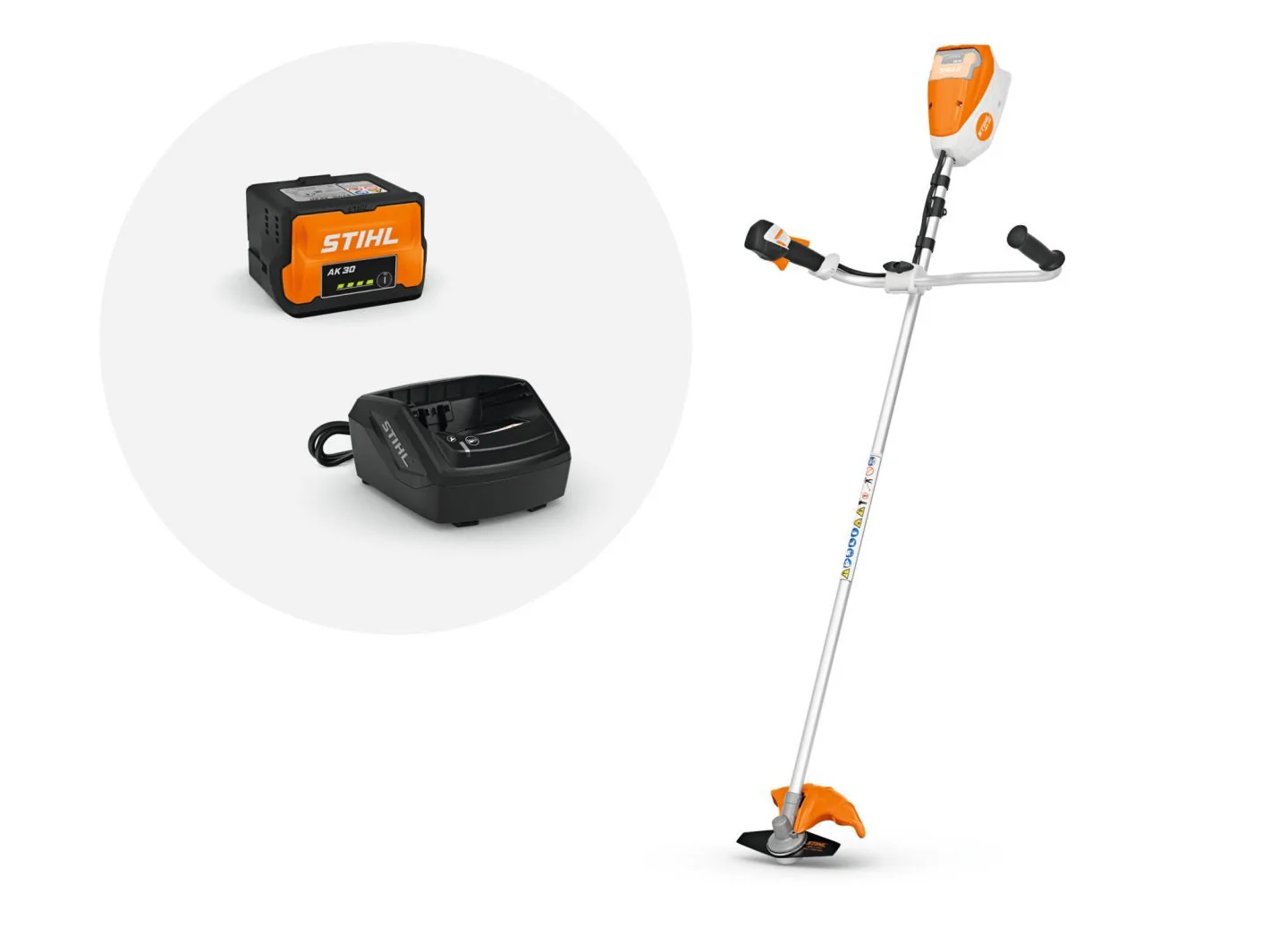 Stihl FSA 80.0 Cordless Grass Trimmer - Set FA080115716