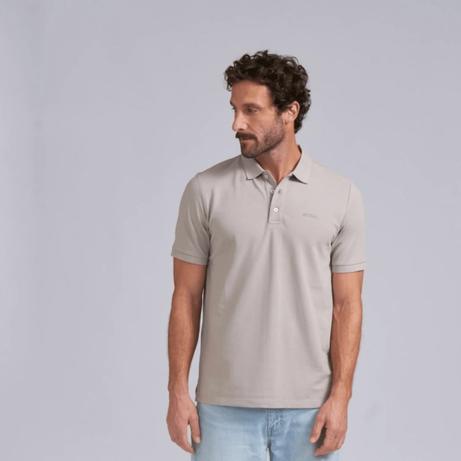 STIHL Polo Shirt Basic Grey XXL 04213011664 - Image 2