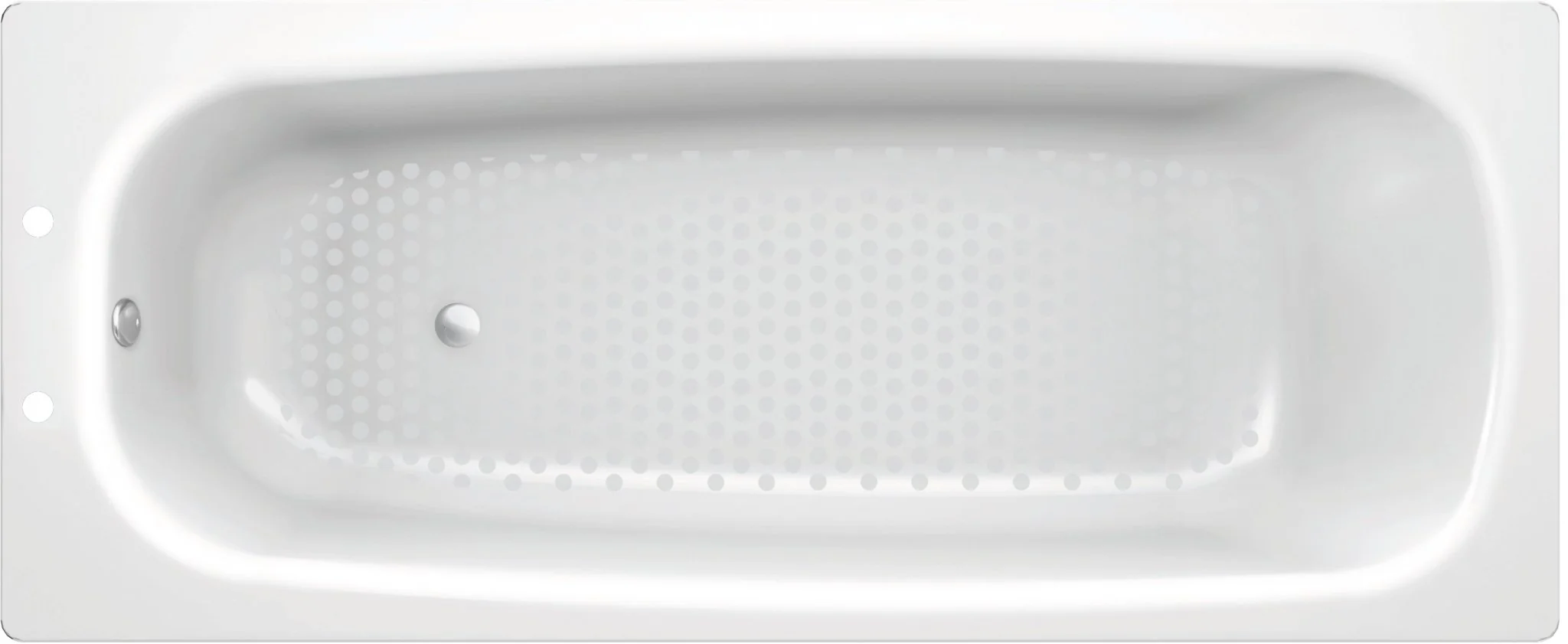 StrataSingle Ended Steel Bath with Anti Slip   L 1600 x W 700mm x D 390mm