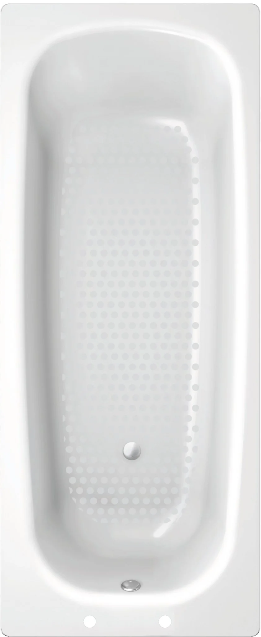 StrataSingle Ended Steel Bath with Anti Slip   L 1600 x W 700mm x D 390mm - Image 2