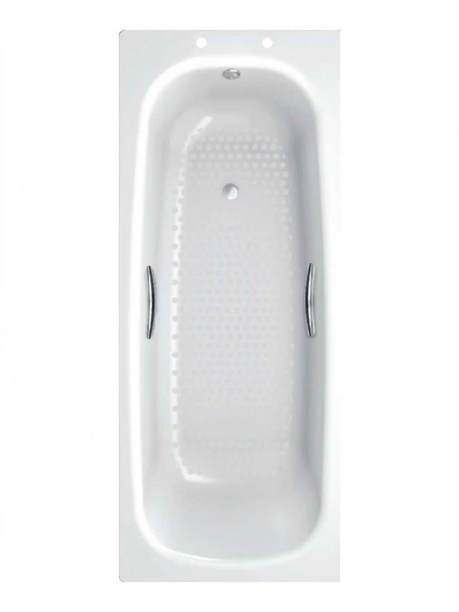 StrataSingle Ended Steel Bath with Grips & Anti Slip   L 1500 x W 700mm x D 390mm    BS2020