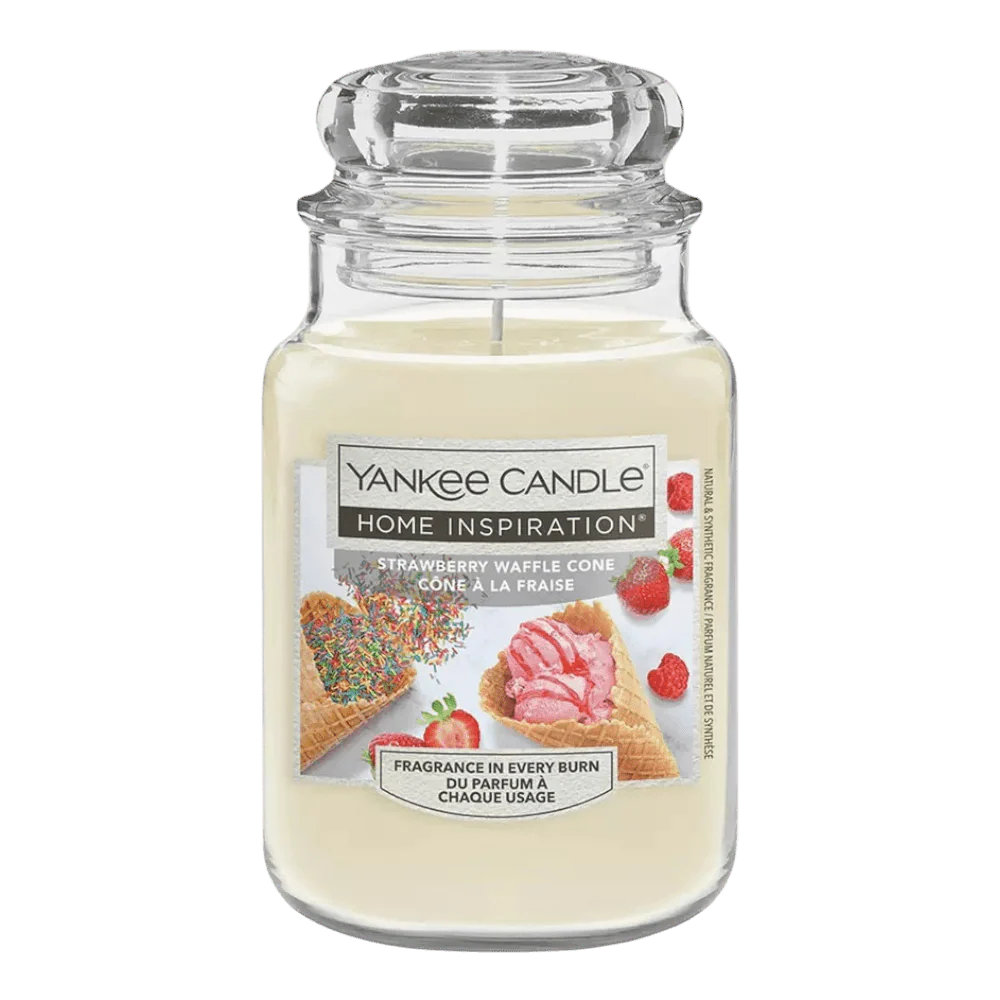 Strawberry Waffle Cone Home Inspirations Large Yankee Candle 538g
