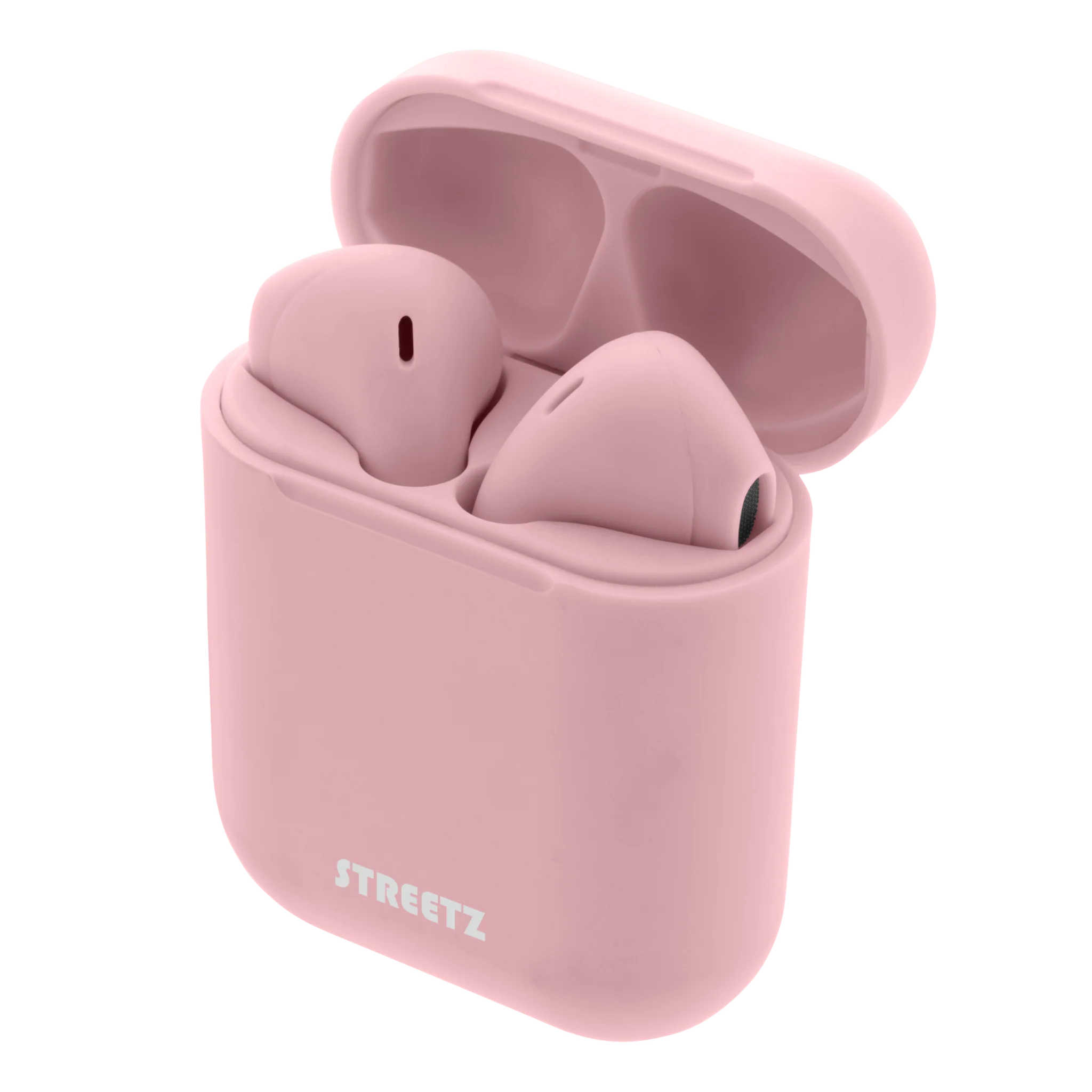 Streetz True Wireless Stereo Earbuds with Charging Case - Pink