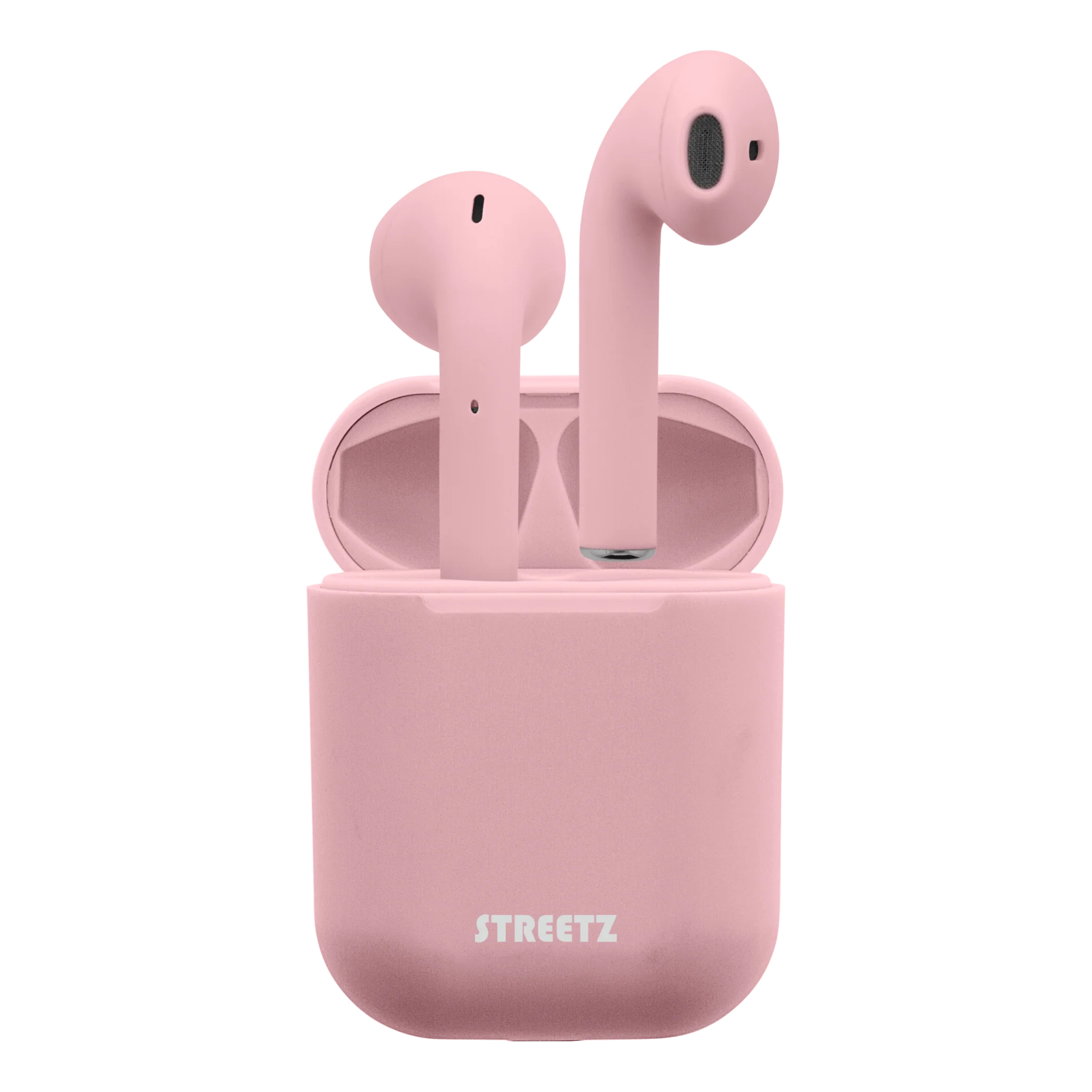 Streetz True Wireless Stereo Earbuds with Charging Case - Pink - Image 2