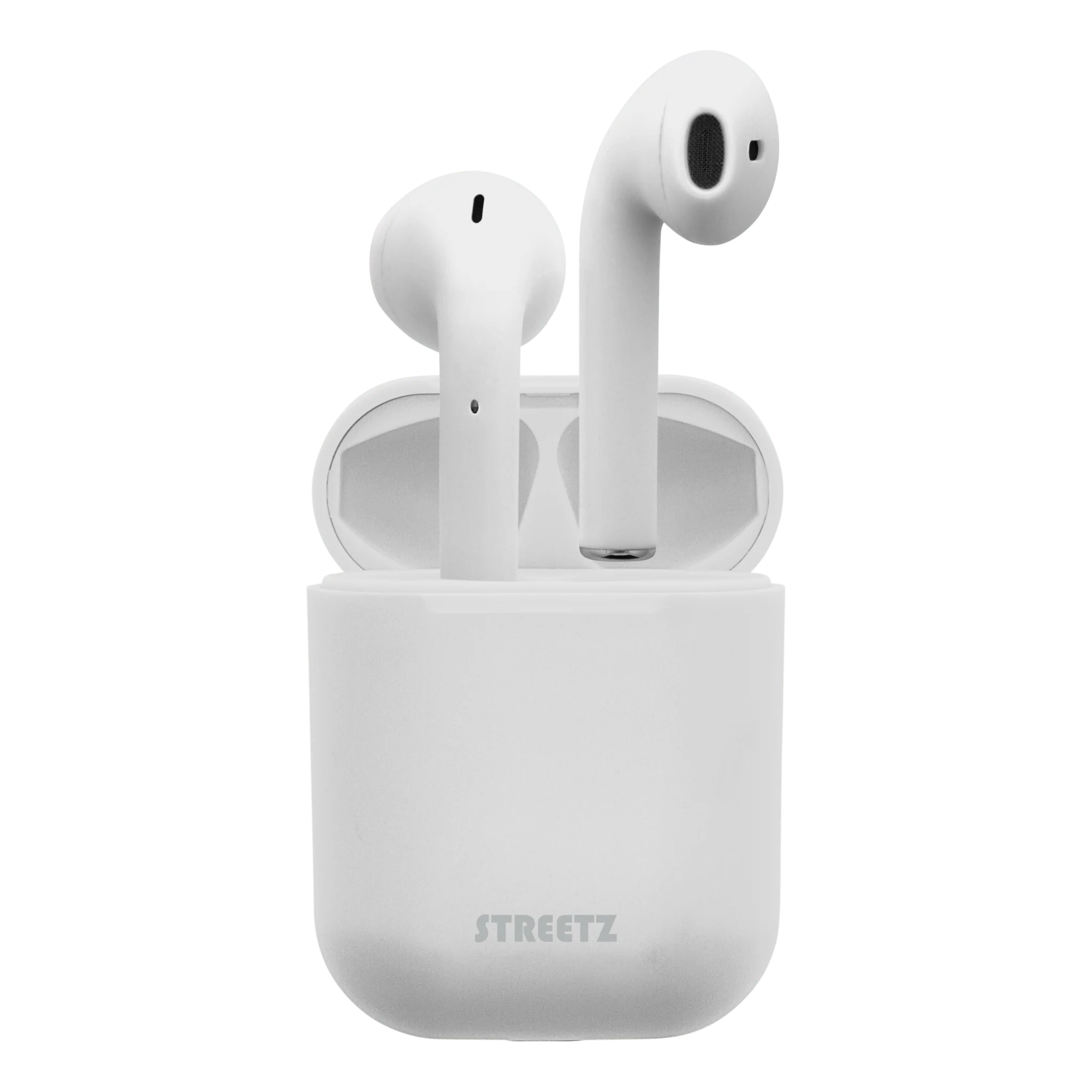 Streetz True Wireless Stereo Earbuds with Charging Case - White - Image 2