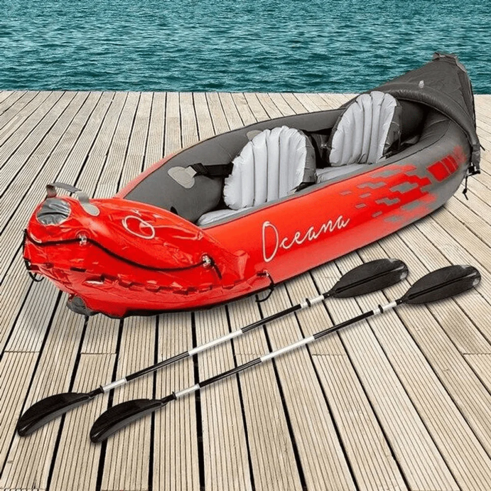 Summit Oceana 2 Person Inflatable Kayak Red