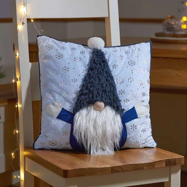 Super Furry Gonk Cushion - Blue