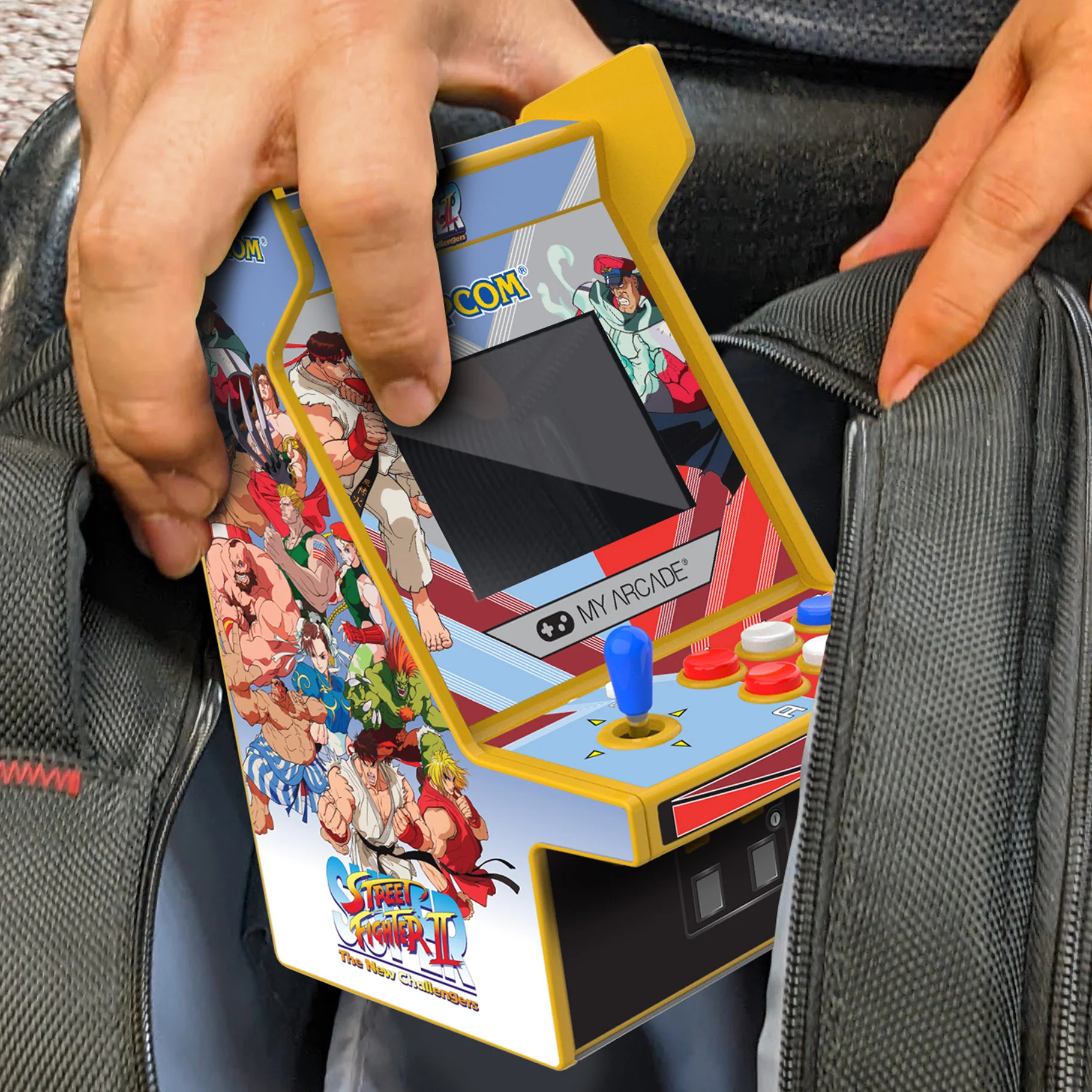 Super Street Fighter II Micro Player Pro 6.7" Portable Retro Arcade (2 Games In 1) - Image 3