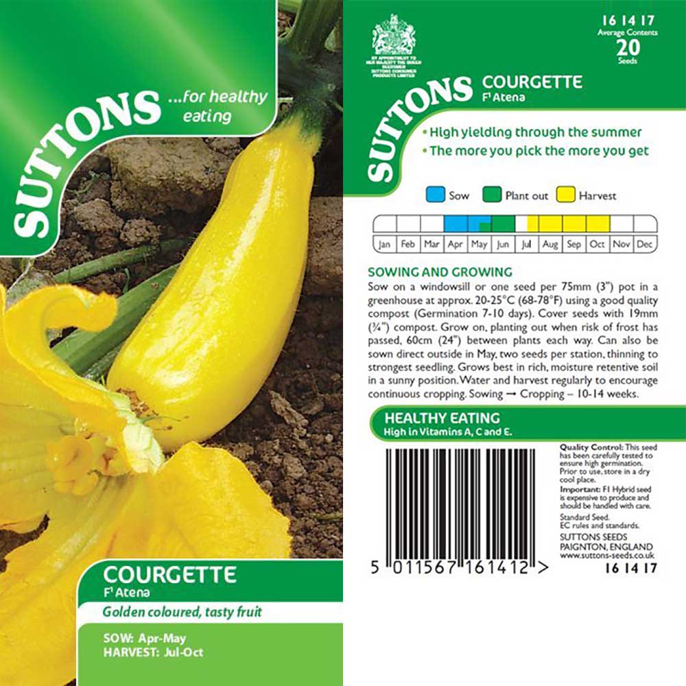 Suttons Courgette Atena F1 G161417