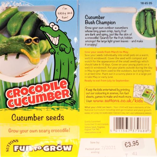 Suttons Cucumber Crocodile Bush Champion