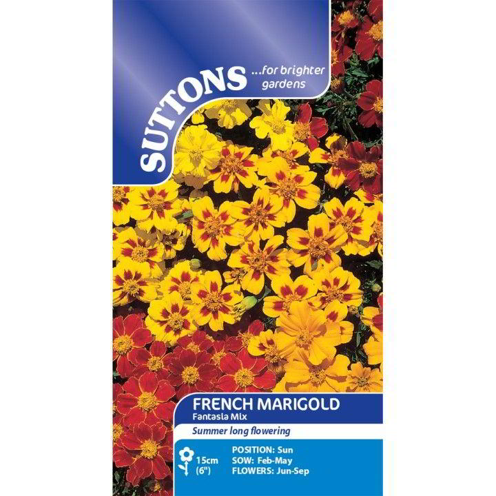 Suttons French Marigold Fantasia Mix G122434
