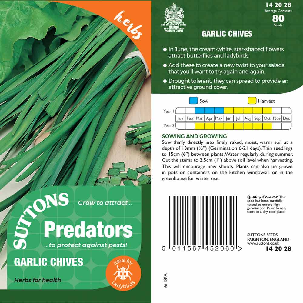 Suttons Garlic Chives Pp