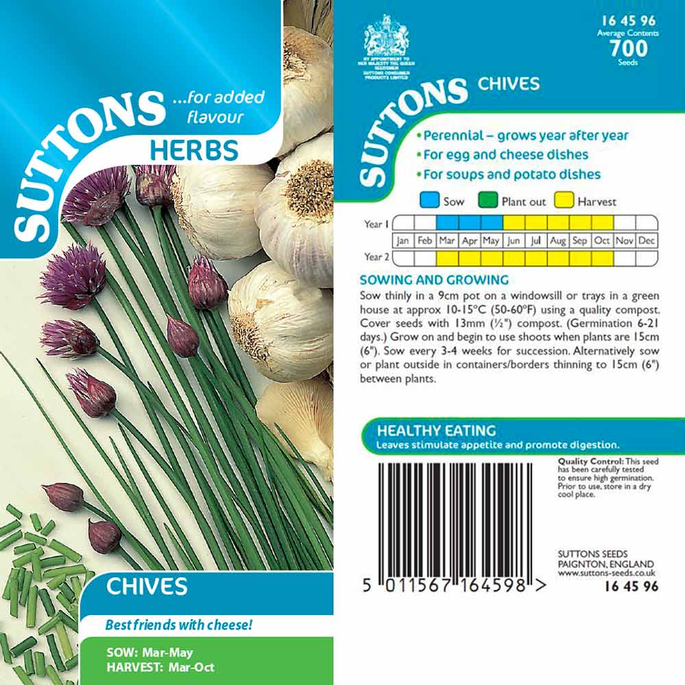 Suttons Herb Chives 164596