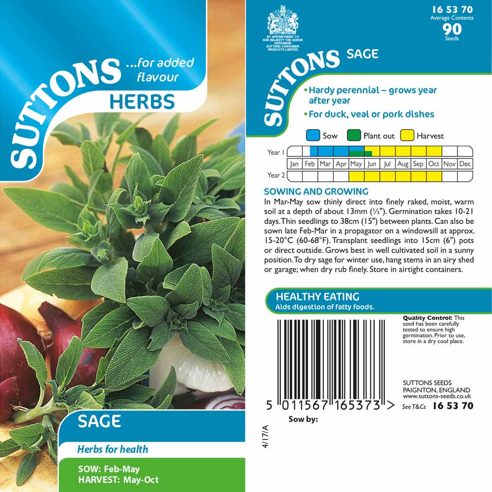 Suttons Herb Sage 165370