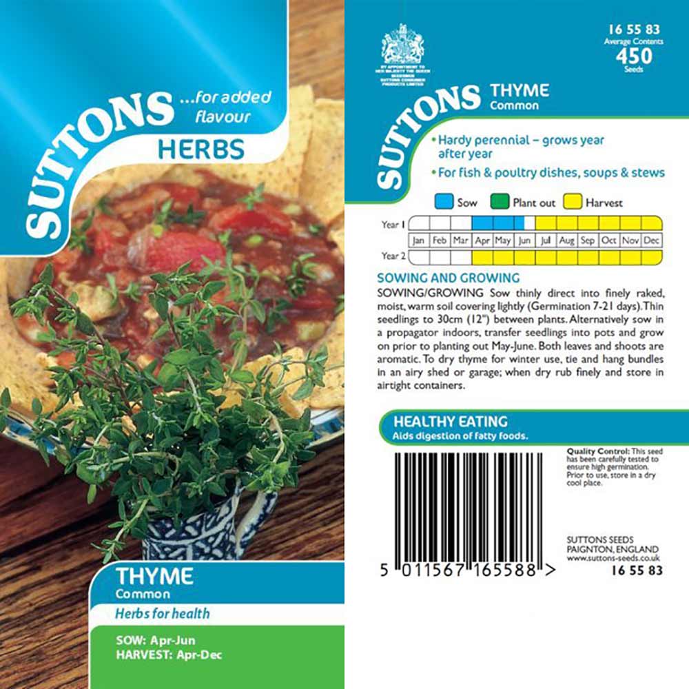 Suttons Herb Thyme Common 165583 - Image 2