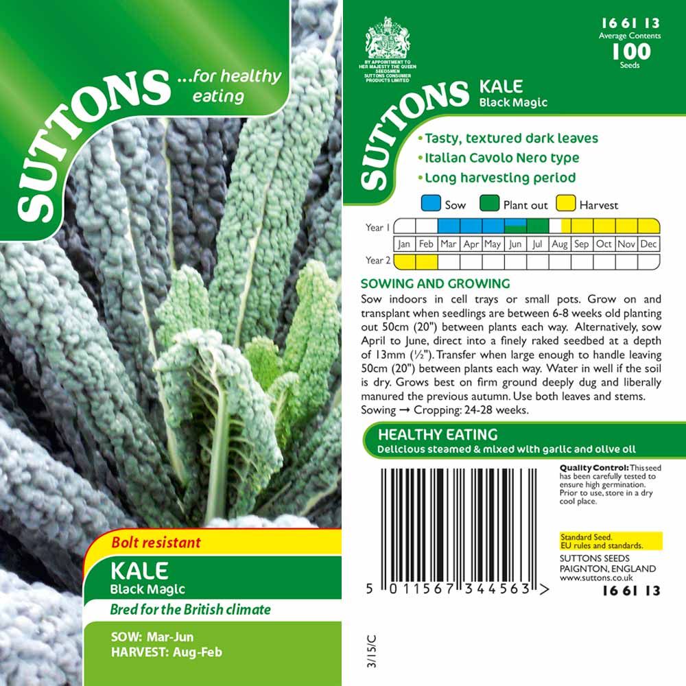 Suttons Kale Black Magic G166113