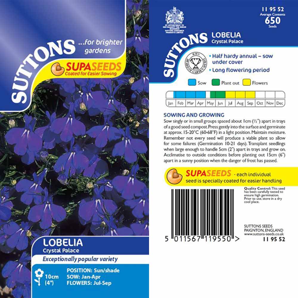 Suttons Lobelia Supacoat Crystal Palace 119552 - Image 2