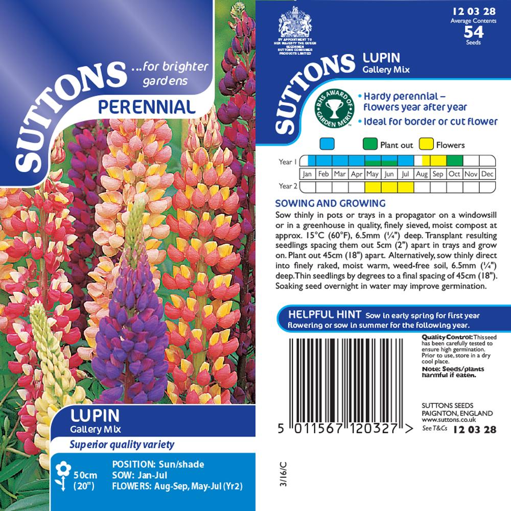 Suttons Lupin Gallery Mix G120328