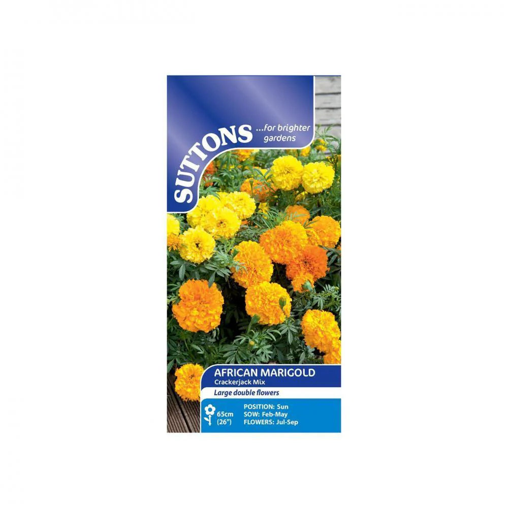 Suttons Marigold African Crackerjak Mixed 121234