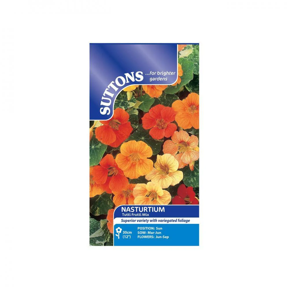 Suttons Nasturtium Tutti Frutti 123685