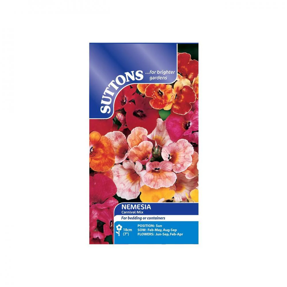 Suttons Nemesia Carnival Mixed 124222