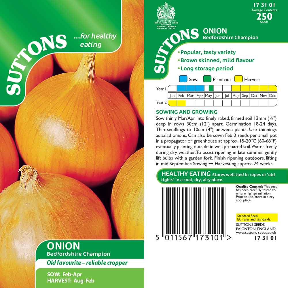 Suttons Onion Bedfordshire Champion 173101 - Image 2