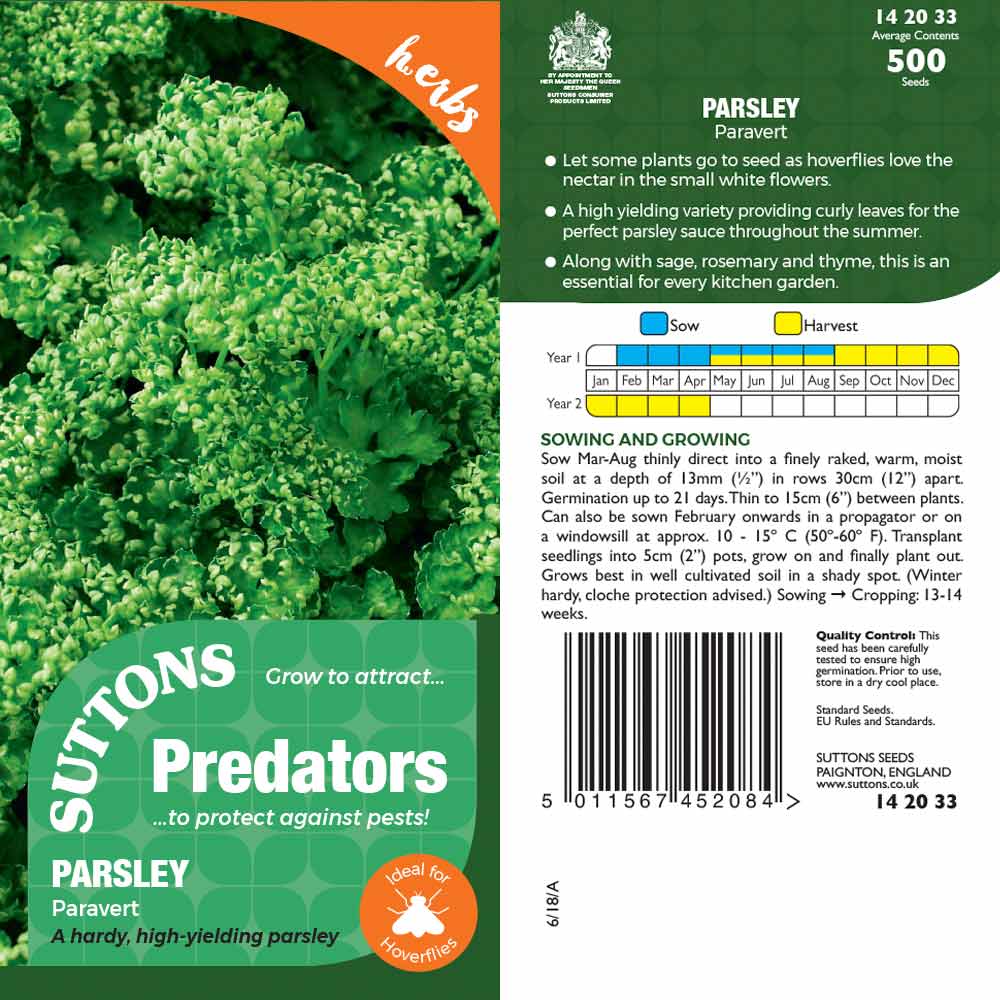 Suttons Parsley Paravert Pp - Image 2