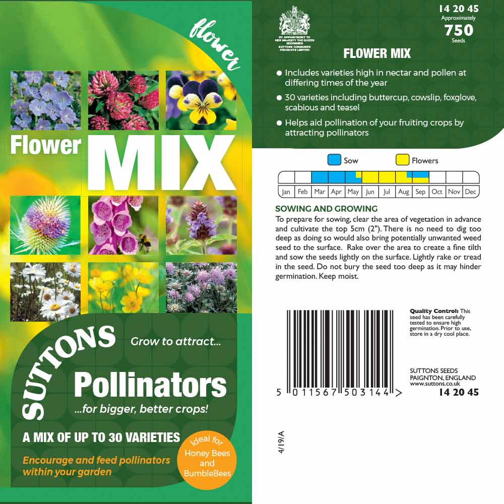 Suttons Pollinator Flower Mix Pp - Image 2