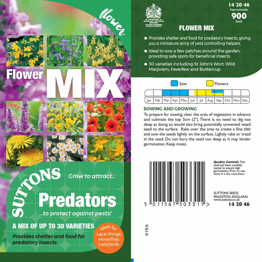 Suttons Predators Flower Mix Pp - Image 2
