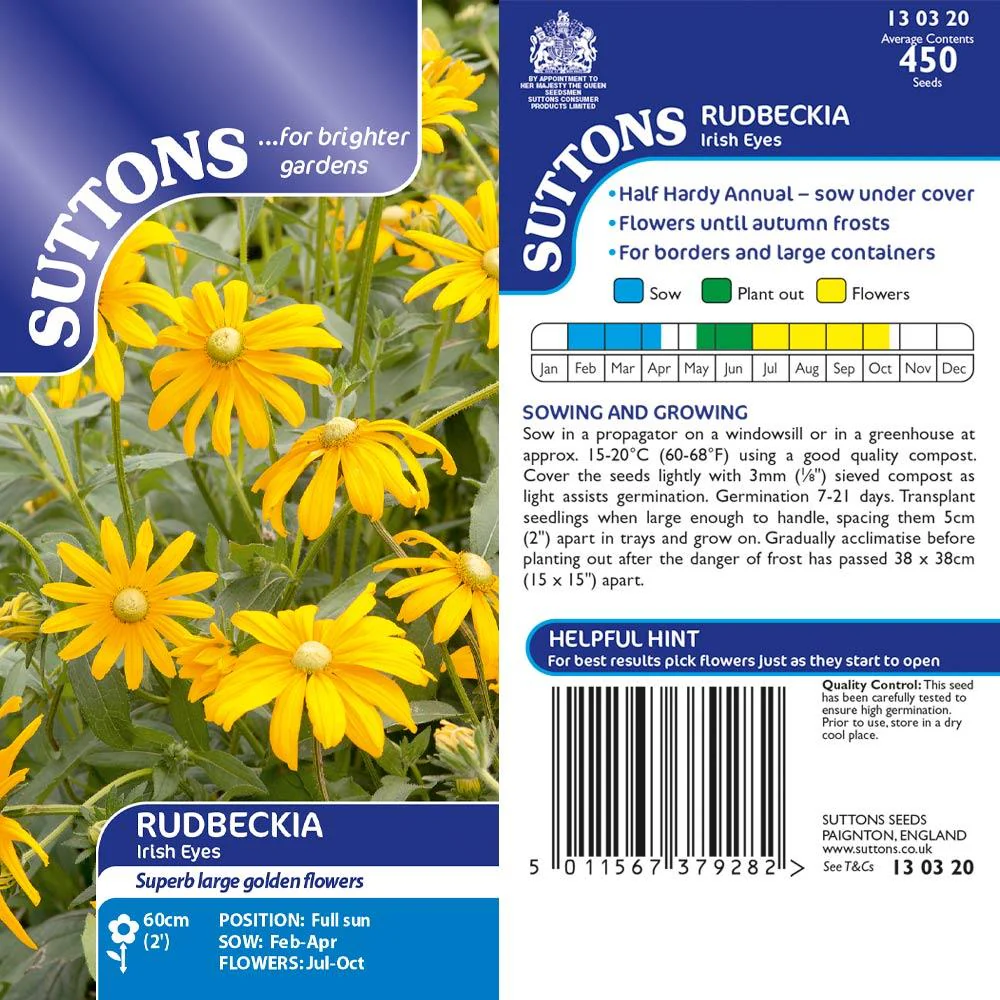Suttons Rudbeckia Irish Eyes G130320