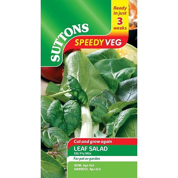 Suttons Speedy Seed Leaf Salad Stir Fry Mix 184437