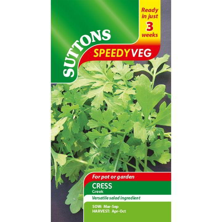 Suttons Speedy Veg Cress Greek G184475