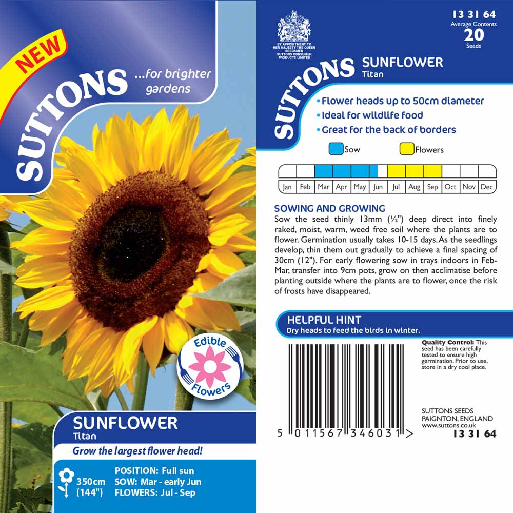 Suttons Sunflower Titan - Image 2