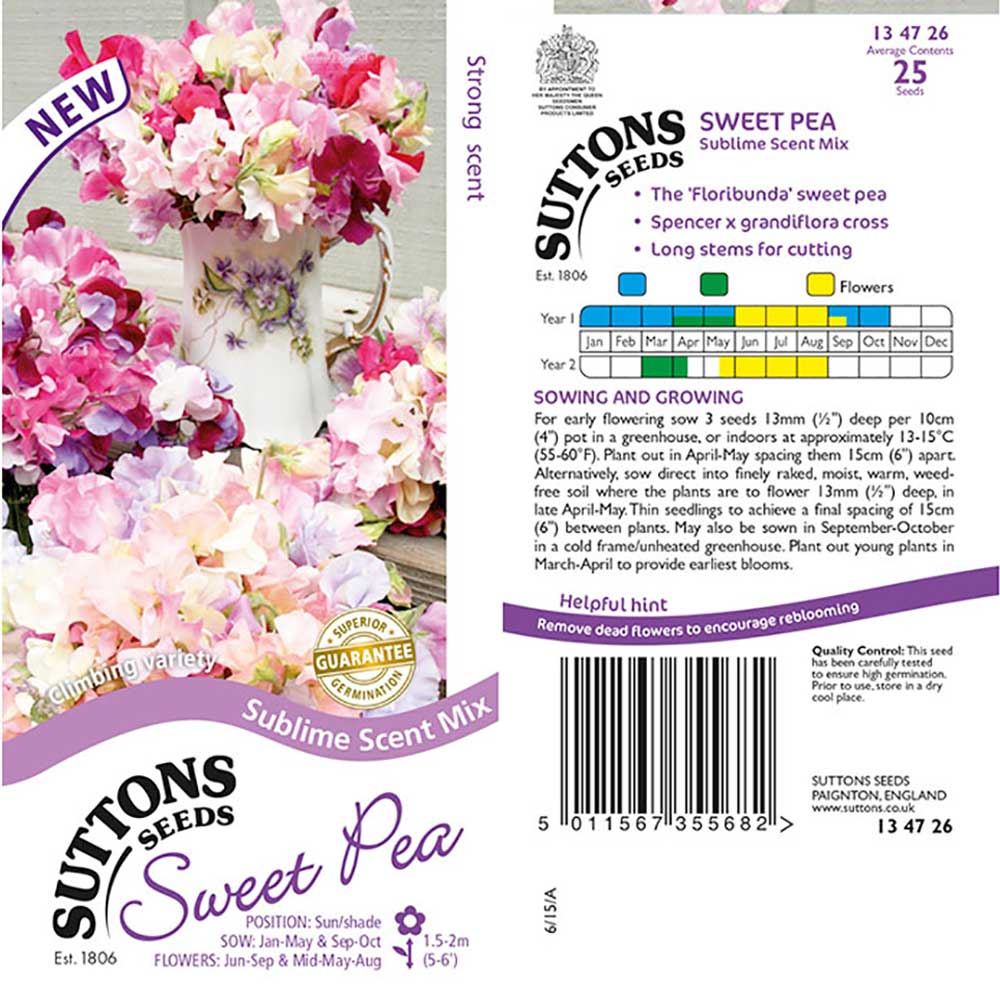 Suttons Sweet Pea Sublime Mix - Image 2