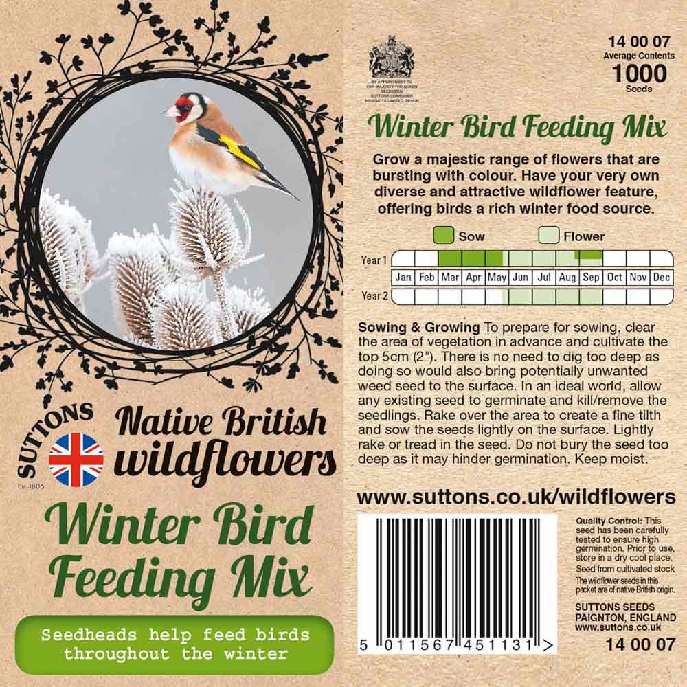 Suttons Winter Bird Feeding Mix - Image 2