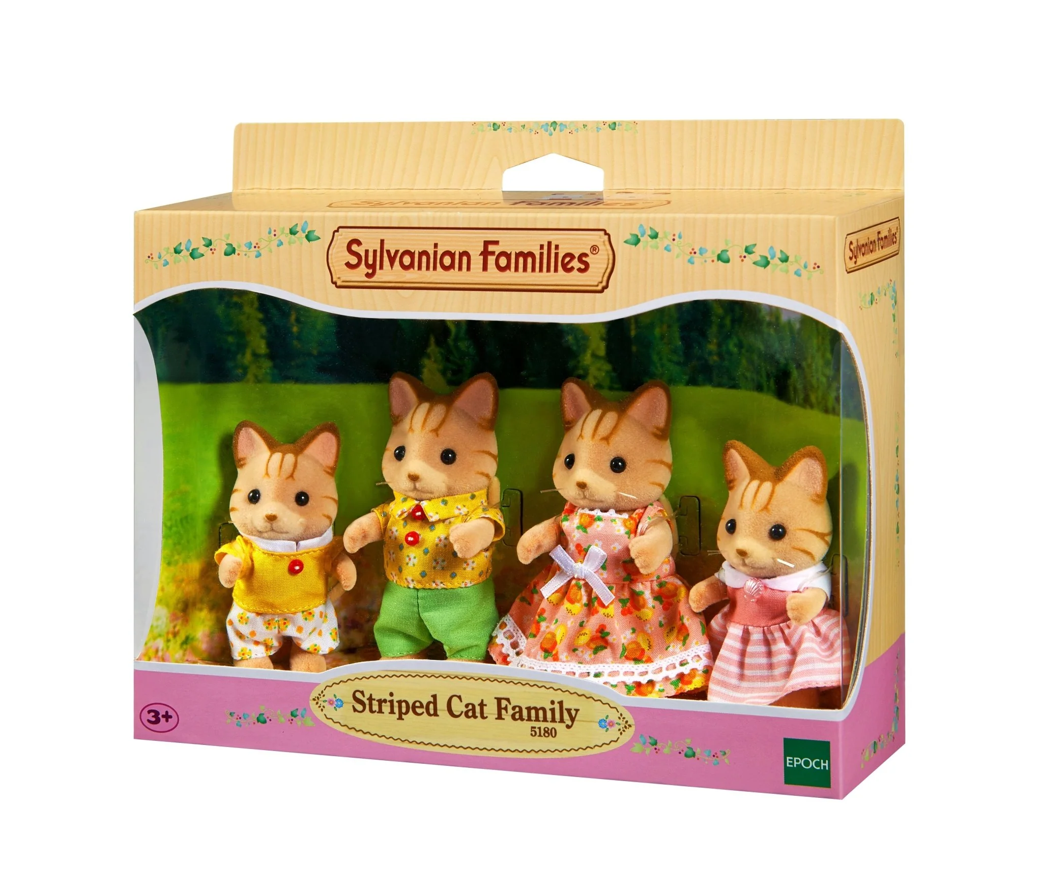 Sylvanian Families Striped Cat Family