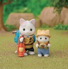 Sylvanians Exciting Explore Set Latte Cat Brother & Baby - Image 2