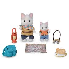 Sylvanians Exciting Explore Set Latte Cat Brother & Baby - Image 3