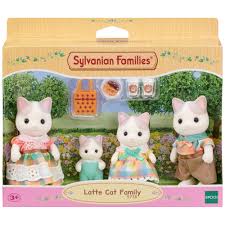 Sylvanians Latte Cat Family