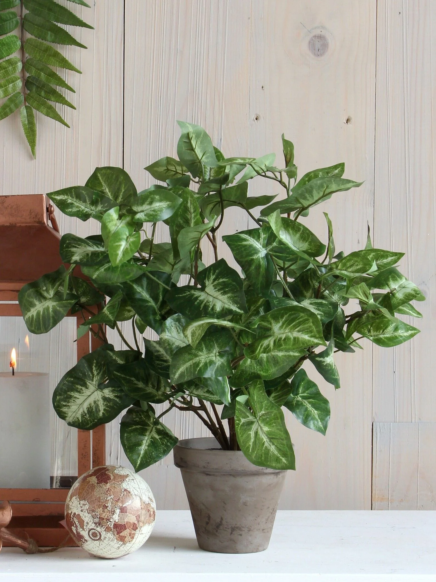 Syngonium Artificial Plant in Plant Pot H35 x Ø25cm - Image 2