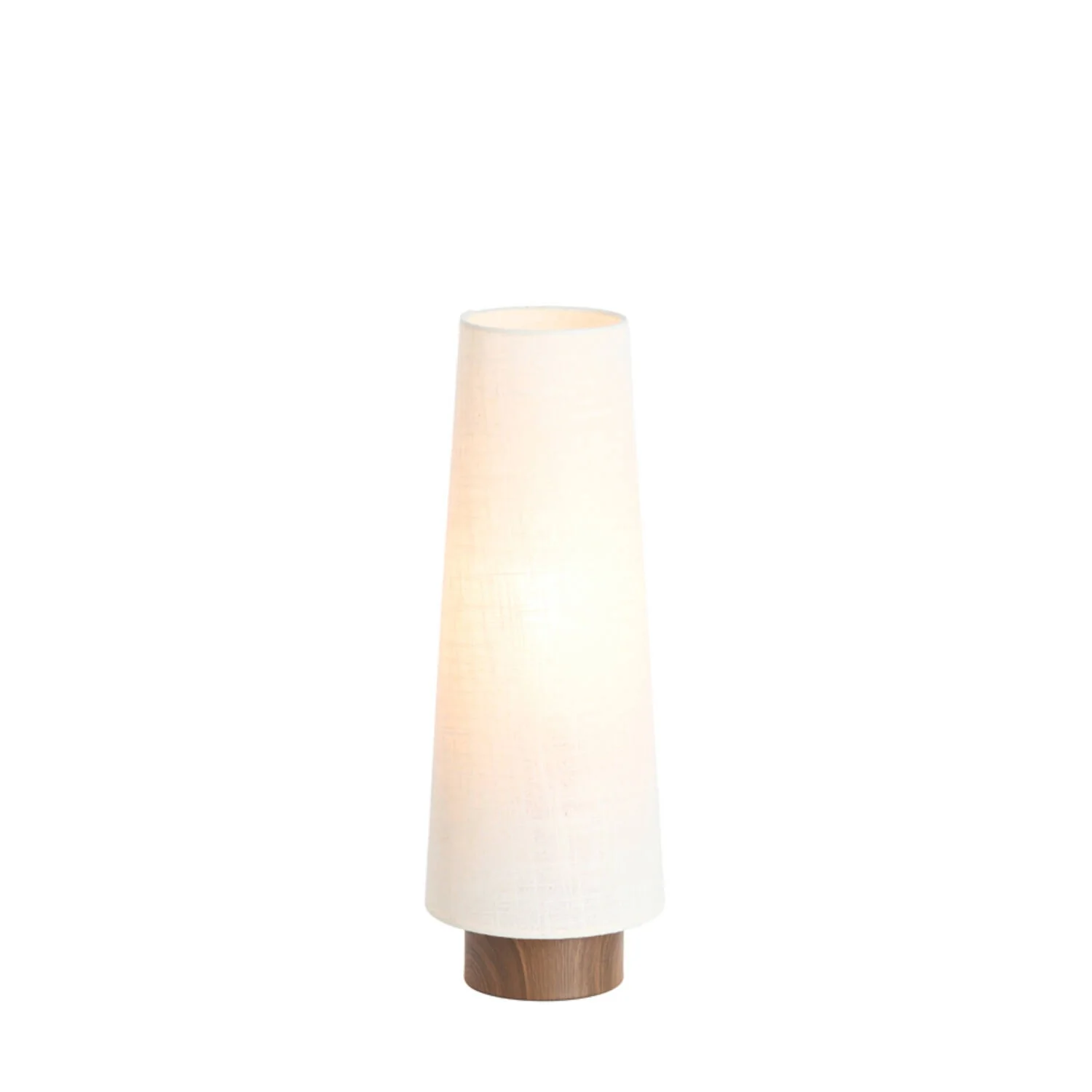 Table Lamp 15 x 42cm HOWIE Wood Print Dark Brown & Cream - Image 2