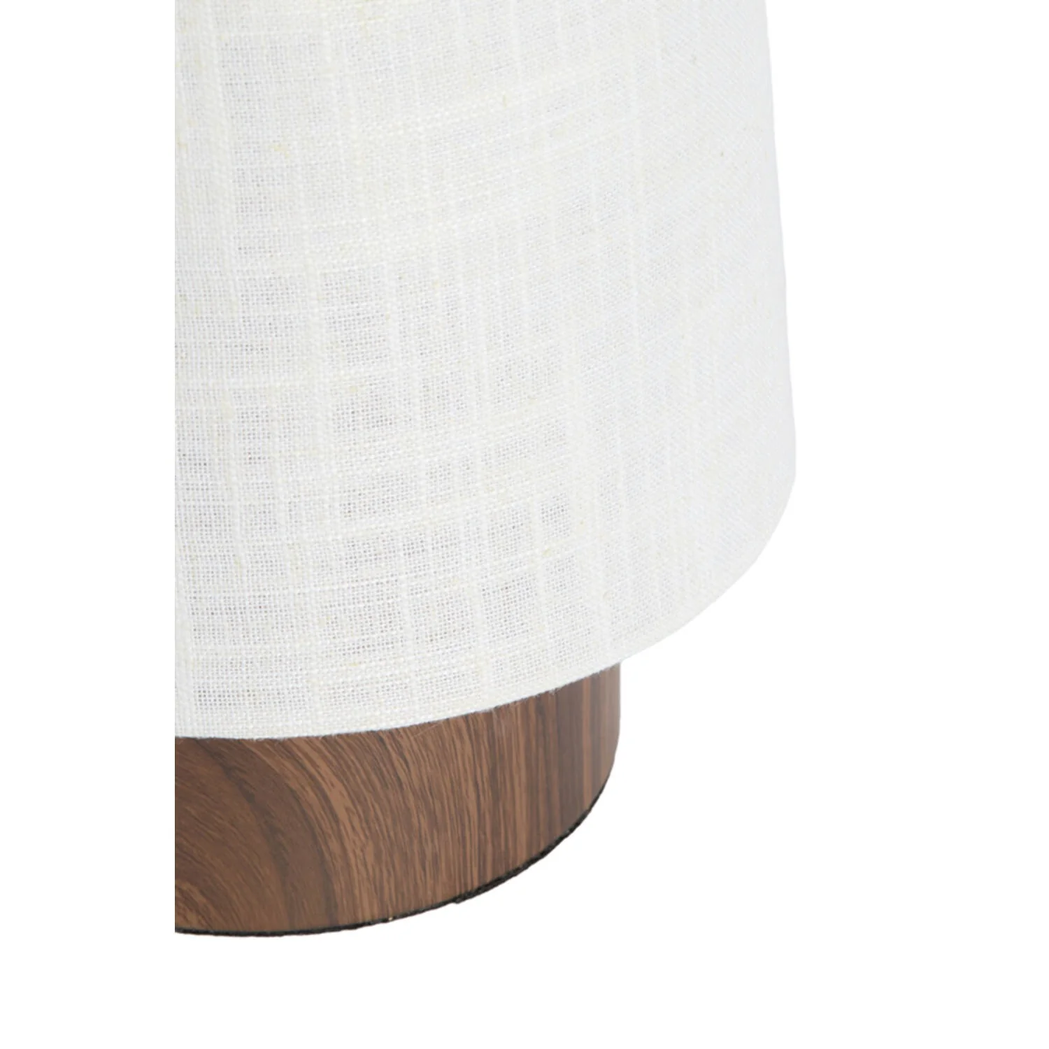 Table Lamp 15 x 42cm HOWIE Wood Print Dark Brown & Cream - Image 3