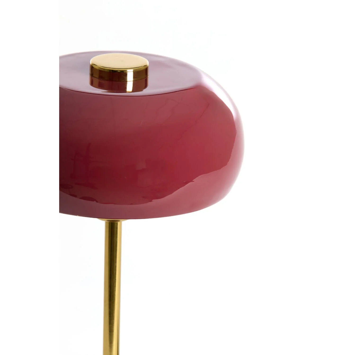Table Lamp 23 x 40cm SURIN Shiny Burgundy & Gold - Image 2